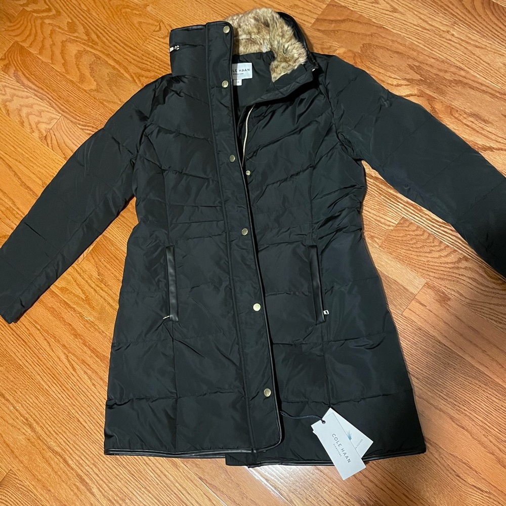 Cole Haan Down Coat - Black - NWT
